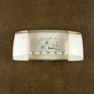 

ANNI CREATIONS Plastic Toothbrush Holder(White, Wall Mount)