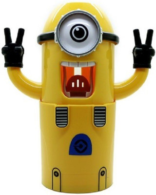 

Tuzech Minion Toothpaste Dispenser Plastic Toothbrush Holder(Yellow, Wall Mount)