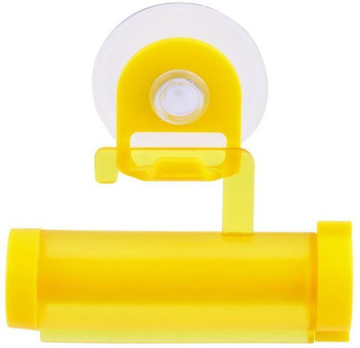 

Shopizone Rolling Toothpaste Squeezer Tube Dispenser Holder Suction Bathroom Tool Plastic Toothbrush Holder(Yellow, Wall Mount)