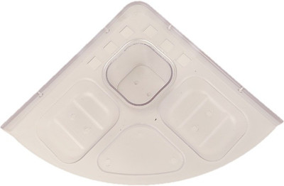 

royaL indian craft Polypropylene Toothbrush Holder(Clear, White, Wall Mount)