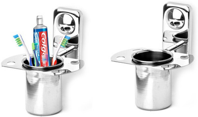 

Handy Stainless Steel Toothbrush Holder(Wall Mount)