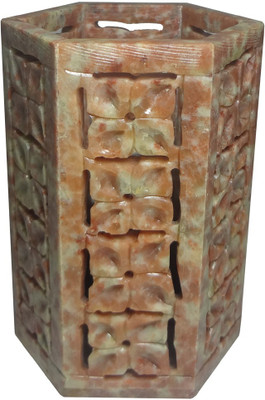 

Avinash Handicrafts 1 Compartments Soap Stone Pen Stand(Multicolor)