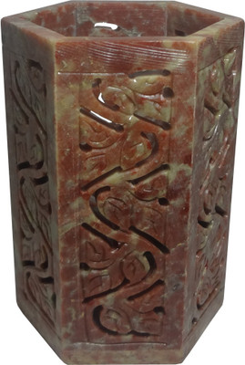 

Avinash Handicrafts 1 Compartments Soap Stone Pen Stand(Multicolor)