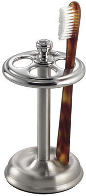 

Interdesign York Metal Steel Toothbrush Holder(Silver)