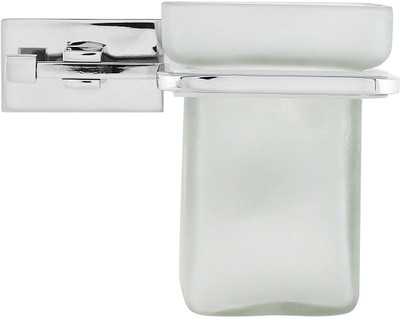 27% OFF on KRM Stylish Make Brass Toothbrush Holder(Silver, White, Wall Mount)