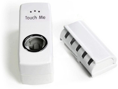 

MK Touch Me Plastic Toothbrush Holder(White, Wall Mount)