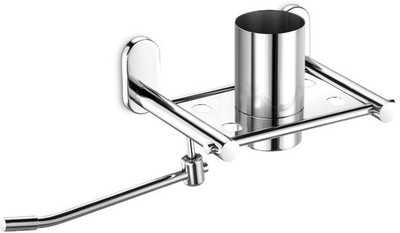 dazzle with Napkin Stainless Steel Toothbrush Holder(Steel, Wall Mount)