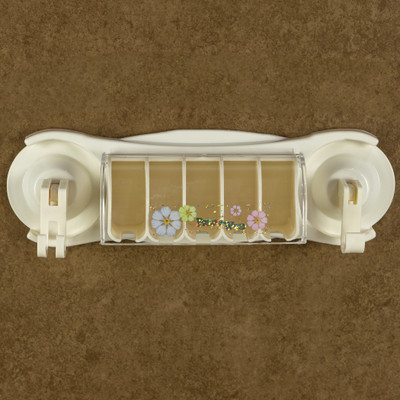 

ANNI CREATIONS Plastic Toothbrush Holder(White, Wall Mount)
