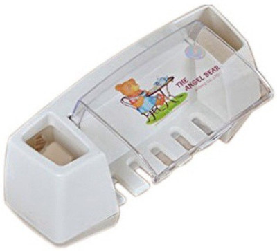 

Uteki Angel Bear Plastic Toothbrush Holder(Wall Mount)