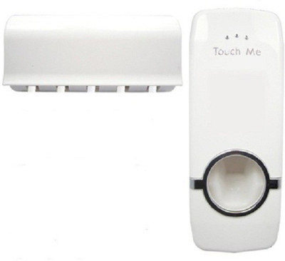 

Kallpvraksh Plastic Toothbrush Holder(White, Wall Mount)