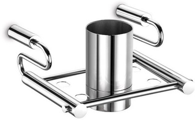 

dazzle Stainless Steel Toothbrush Holder(Steel, Wall Mount)