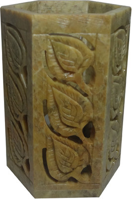 

Avinash Handicrafts 1 Compartments Soap Stone Pen Stand(Multicolor)