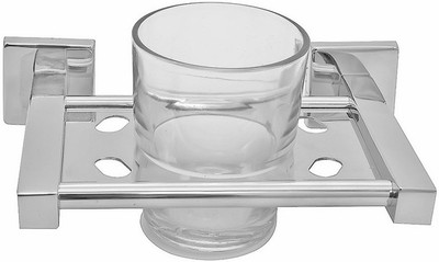 Klaxon Kristal-102 Stainless Steel Toothbrush Holder(Silver, Wall Mount)