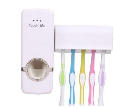 

OMRD TOUCH ME Plastic Toothbrush Holder(Multicolor, Wall Mount)