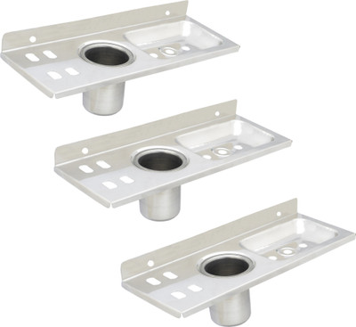 

Taj Stainless Steel, Silver Plated Toothbrush Holder(Wall Mount)