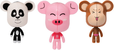 

Buddyboo Plastic Toothbrush Holder(White, Pink, Brown, Wall Mount), Brown;pink;white