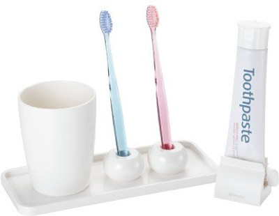 

White Gold ANYA Melamine Toothbrush Holder(White)