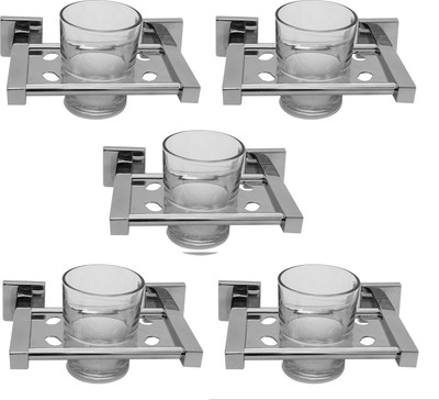 

Klaxon Kristal 102 Tumbler Stainless Steel Toothbrush Holder(Silver, Wall Mount)