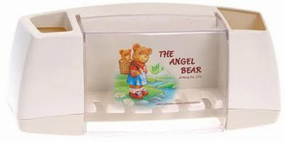 

Gade angel bear Plastic Toothbrush Holder(Wall Mount)