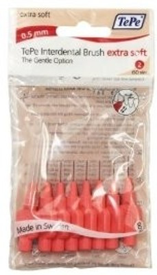 

TePe Interdental - 0.5mm (Pack of 8) Extra-Soft Toothbrush