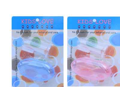 

Kids Love Baby Finger With Protective Case Multicolor Soft Toothbrush(Pack of 2)