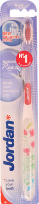 

Jordan Kids Individual Reach Floral Design Soft Toothbrush