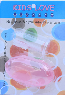 

Kids Love Baby Finger Toothbrush With Protective Case Soft Toothbrush