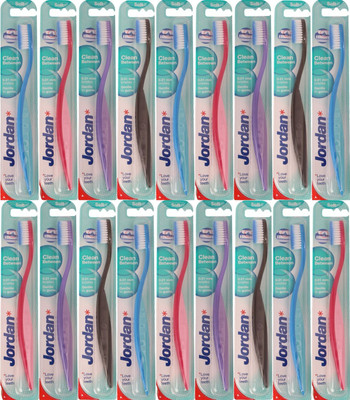 

Jordan Kids Clean Between- Pack Of 18 (Color may vary) Soft Toothbrush(Pack of 18)