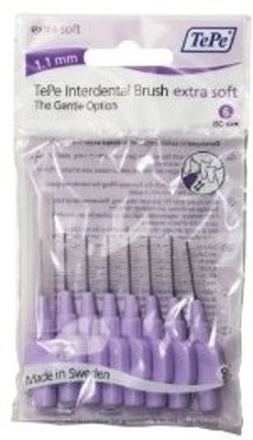 TePe Interdental - 1.1mm (Pack of 8) Extra-Soft Toothbrush