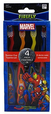 

Dr. Fresh Marvel Heroes Standing, 4 Pack Soft Toothbrush