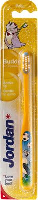 

Jordan Kids Buddy 5-10 Yrs Active Tip Yellow Soft Toothbrush