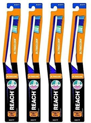 

Reach Reach Toothbrush UltraClean Soft 6-Pack Soft Toothbrush(Pack of 4)