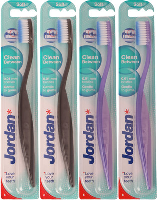 

Jordan Kids Clean Between Pack of Four - 7 Soft Toothbrush(Pack of 4)