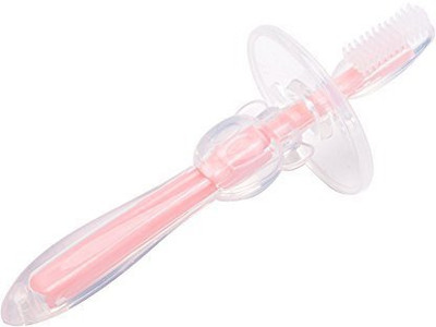 Easyinsmile Easyinsmile Food-grade Bristle Baby Silicon Training (pink) Soft Toothbrush