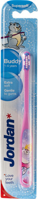 

Jordan Kids Buddy 1-4 Yrs Bristles Soft Toothbrush