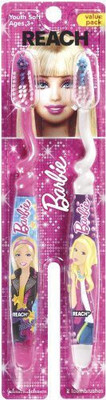 Reach Reach Kids Barbie Soft, 2 ct Extra Soft Toothbrush