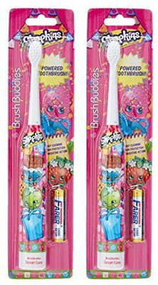 

Shopkins Brush Buddies Shopkins Sonic Powered, 0.15 Pound (2 Pack) Extra Soft Toothbrush(Pack of 2)