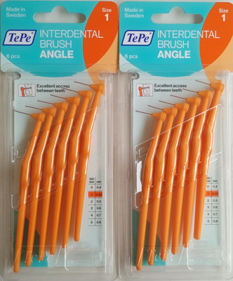 

TePe Orange ANGLE Interdental Soft Toothbrush(Pack of 2)