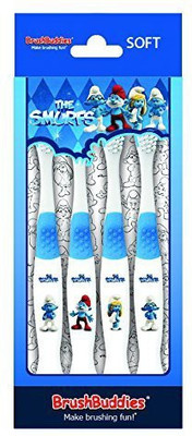 

Brush Buddies Brush Buddies Manual Toothbrush - Smurfs - 4 Pk Soft Toothbrush