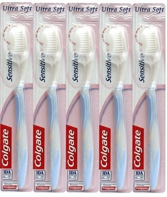 Colgate Sensitive Soft Toothbrush - (5 Packs) Ultra Soft Toothbrush