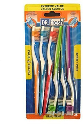

Dr. Fresh 6 Pack Firm Soft Toothbrush