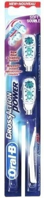 

Oral-B CrossAction Power Refill Head - Pack of 2 Soft Toothbrush
