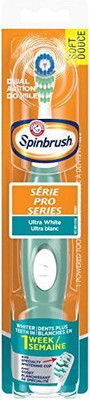 

Arm & Hammer Spinbrush Pro Battery Powered Toothbrush, Soft (Colors May Vary) Soft Toothbrush