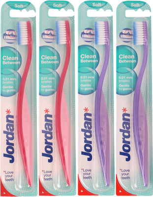 

Jordan Kids Clean Between Pack of Four - 6 Soft Toothbrush(Pack of 4)
