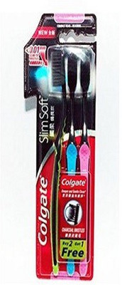 

Colgate Charcoal Infused Bristles Slimsoft Toothbrush