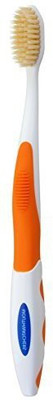 

Mouth Watchers Mouth Watchers Antimicrobial with Flossing Bristles, Adult Orange Soft Toothbrush