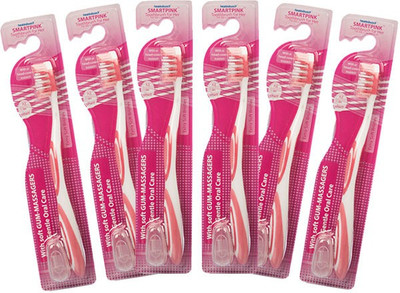 42% OFF on Healthbuddy Smart Pink Extra Soft Toothbrush For Her, 6 pcs(Pack of 6) 42% OFF on Healthbuddy Smart Pink Extra Soft Toothbrush For Her, 6 pcs(Pack of 6)