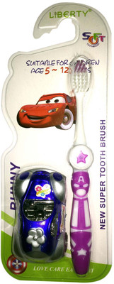 

Cp Bigbasket Kids With Free Car(Blue) Toy Soft Toothbrush