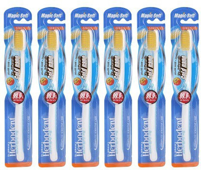 

Herbodent Magic with Gold Nano Pre Shaped Bristles Magic Soft Toothbrush(Pack of 6)