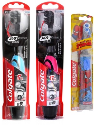 Flipkart - Colgate Electric Toothbrush Battery powered Family pack Soft Toothbrush